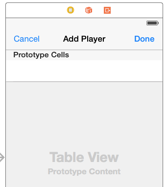 Cancel and done buttons