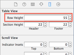 Right table cell height