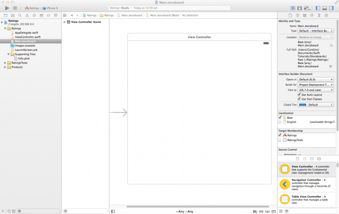 The initial storyboard