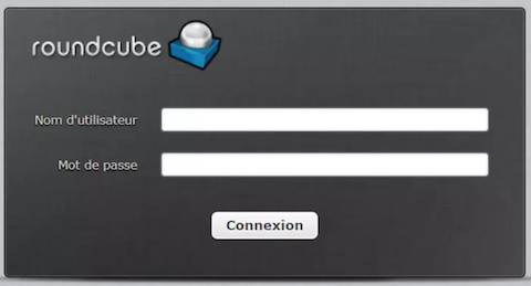 roundcube login interface