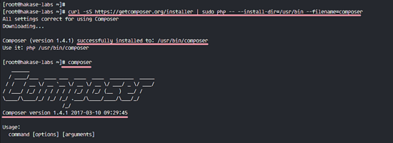 在CentOS 7上安装PHP Composer