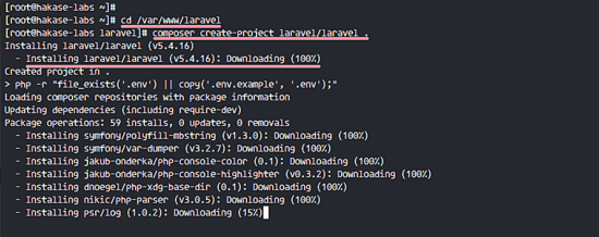 CentOS 7上的Laravel安装